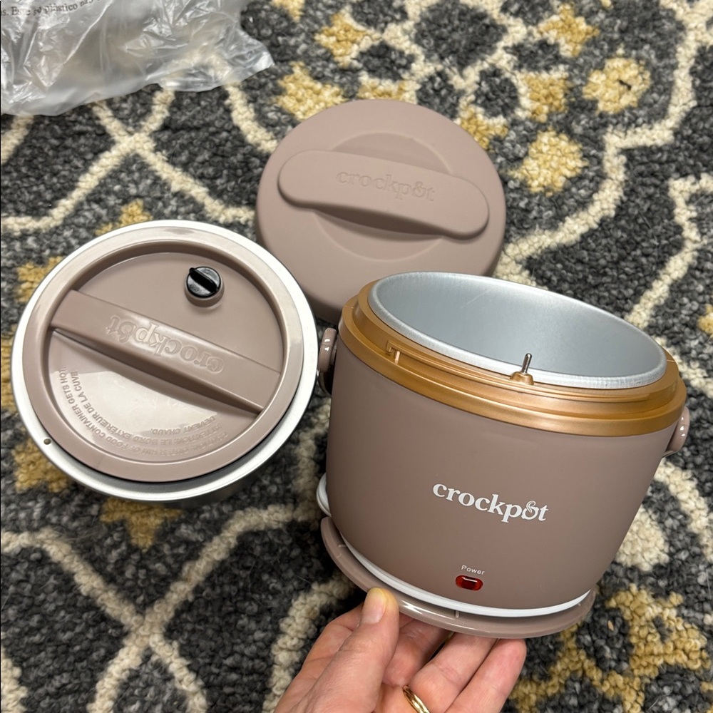 Crockpot food warmer in Taupe - lunch size